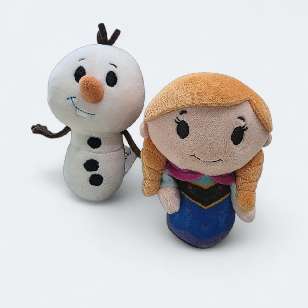 Disney Hallmark Fozen Plush Toy Set - Anna and Olaf Itty Bitties Mini